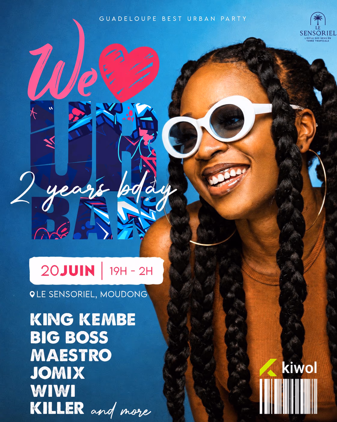 WE LOVE URBAN - 20 juin 2026 - Sensoriel, Baie-Mahault