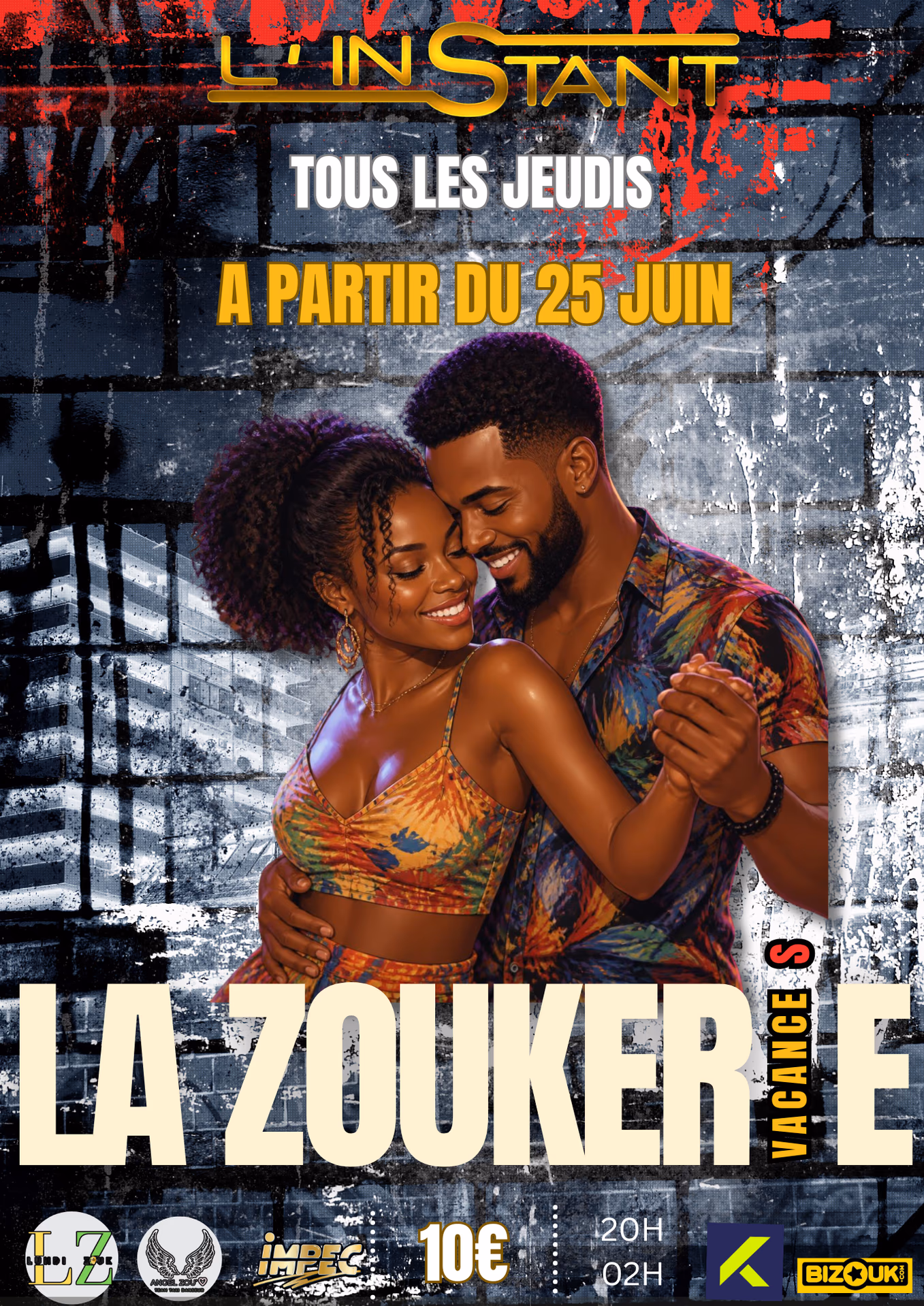 LA ZOUKERIE VACANCES - 25 juin 2026 - l’instant discotheque, Les Abymes