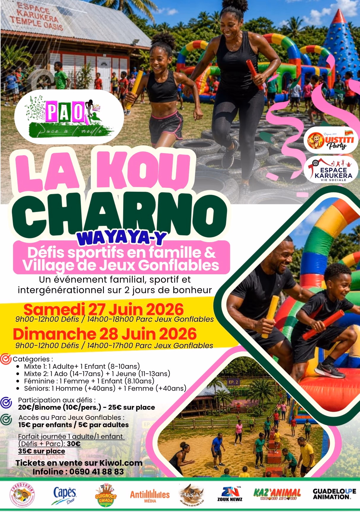 LAKOU CHARNO WAYAYA-Y (Défis Sportifs et Jeux Gonflables) - 27 juin 2026 - Espace Karukéra, Les Abymes