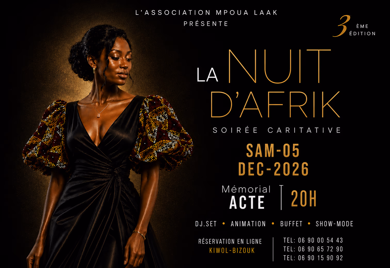 La Nuit D’Afrik - 5 décembre 2026 - Mémorial ACTe, Pointe-à-Pitre