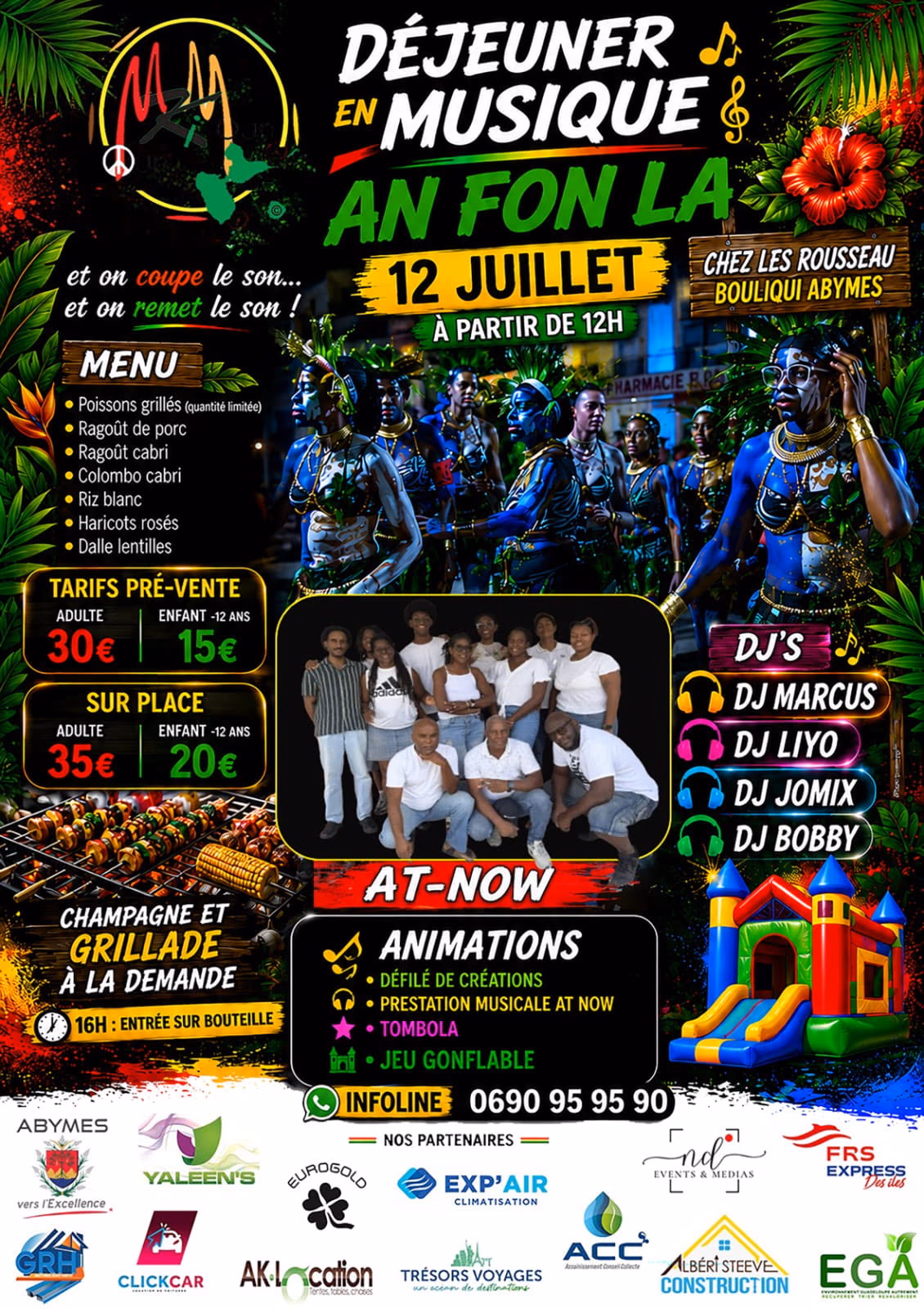 DEJEUNER EN MUSIQUE - MOUN KI MOUN - 12 juillet 2026 - AN FON LA , CHEZ LES ROUSSEAU, Les Abymes