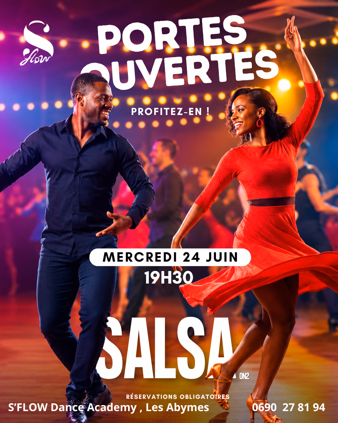 PORTES OUVERTES SALSA Adultes - 24 juin 2026 - S'FLOW DANCE ACADEMY, Les Abymes