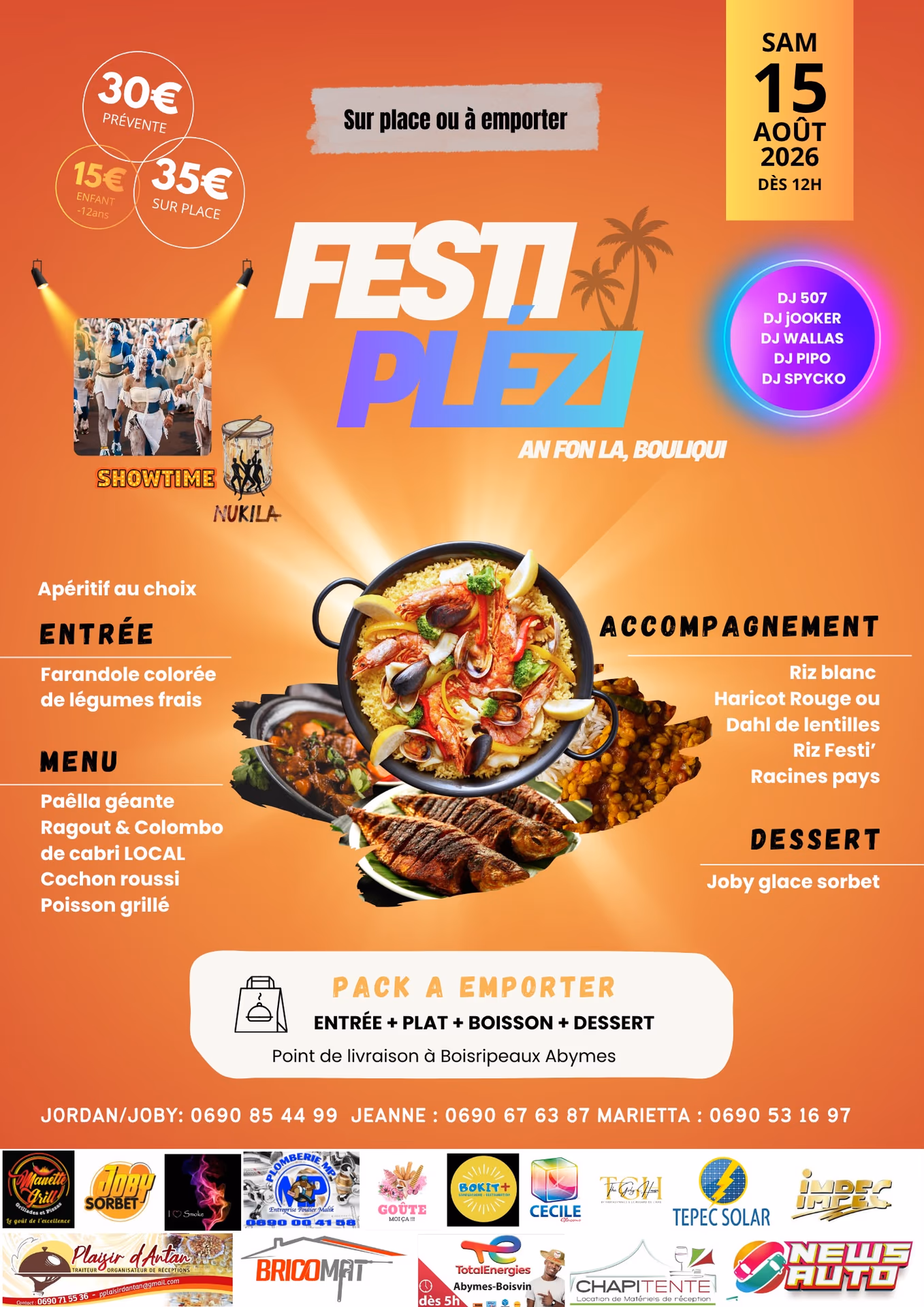 FESTI' PLEZI 2026 - 15 août 2026 - An Fon la chez les Rousseau, Les Abymes
