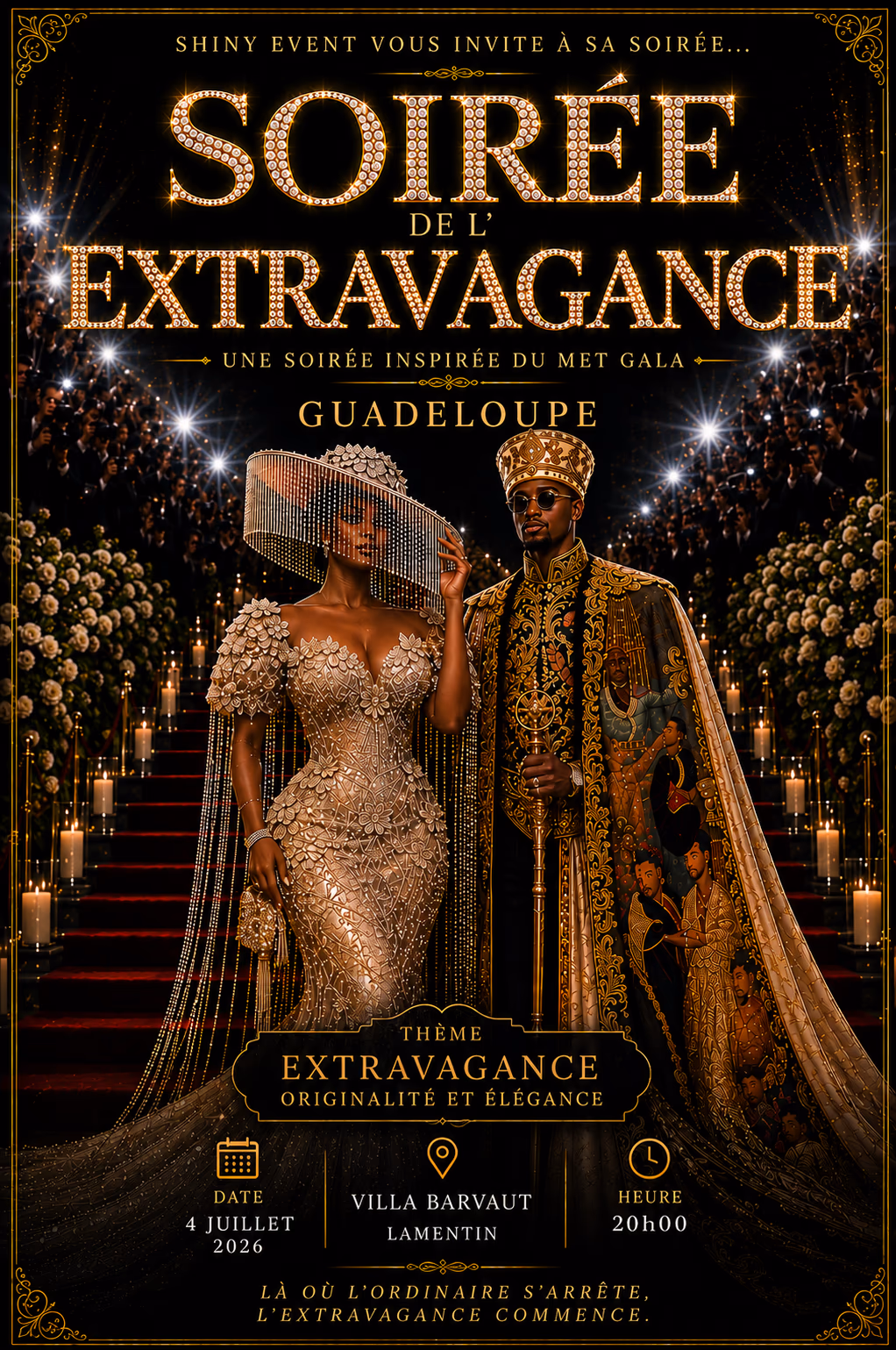 Soirée de l'extravagance - 4 juillet 2026 - Villa Barvaut, Le Lamentin