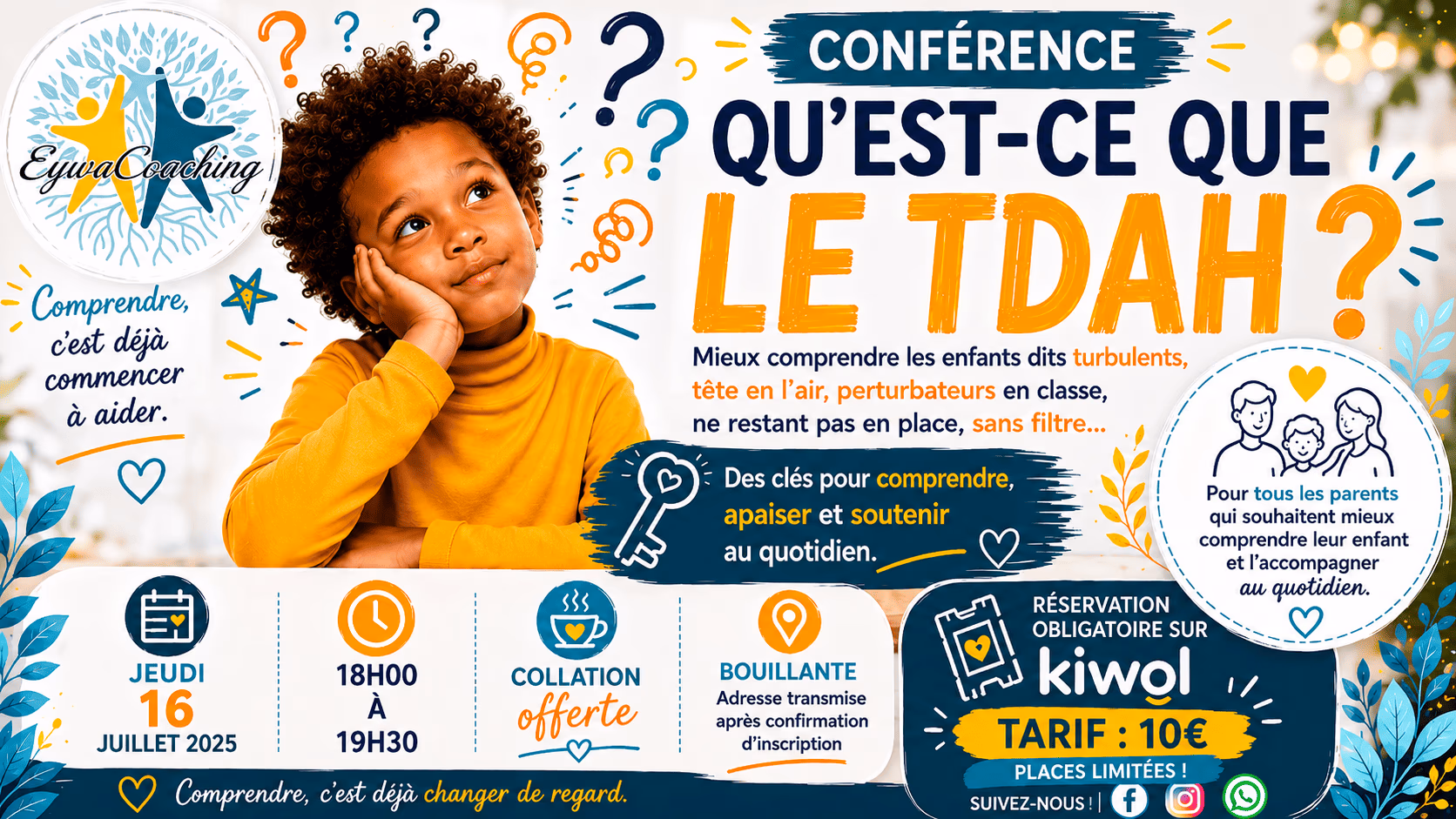 Moi TDAH??? Mieux comprendre ces enfants hors cadre - 16 juillet 2026 - salle, Guadeloupe