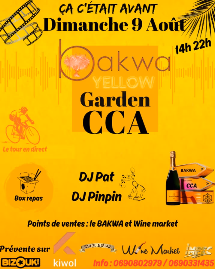 Yellow Garden ÇCA - 9 août 2026 - Bakwa, Les Abymes