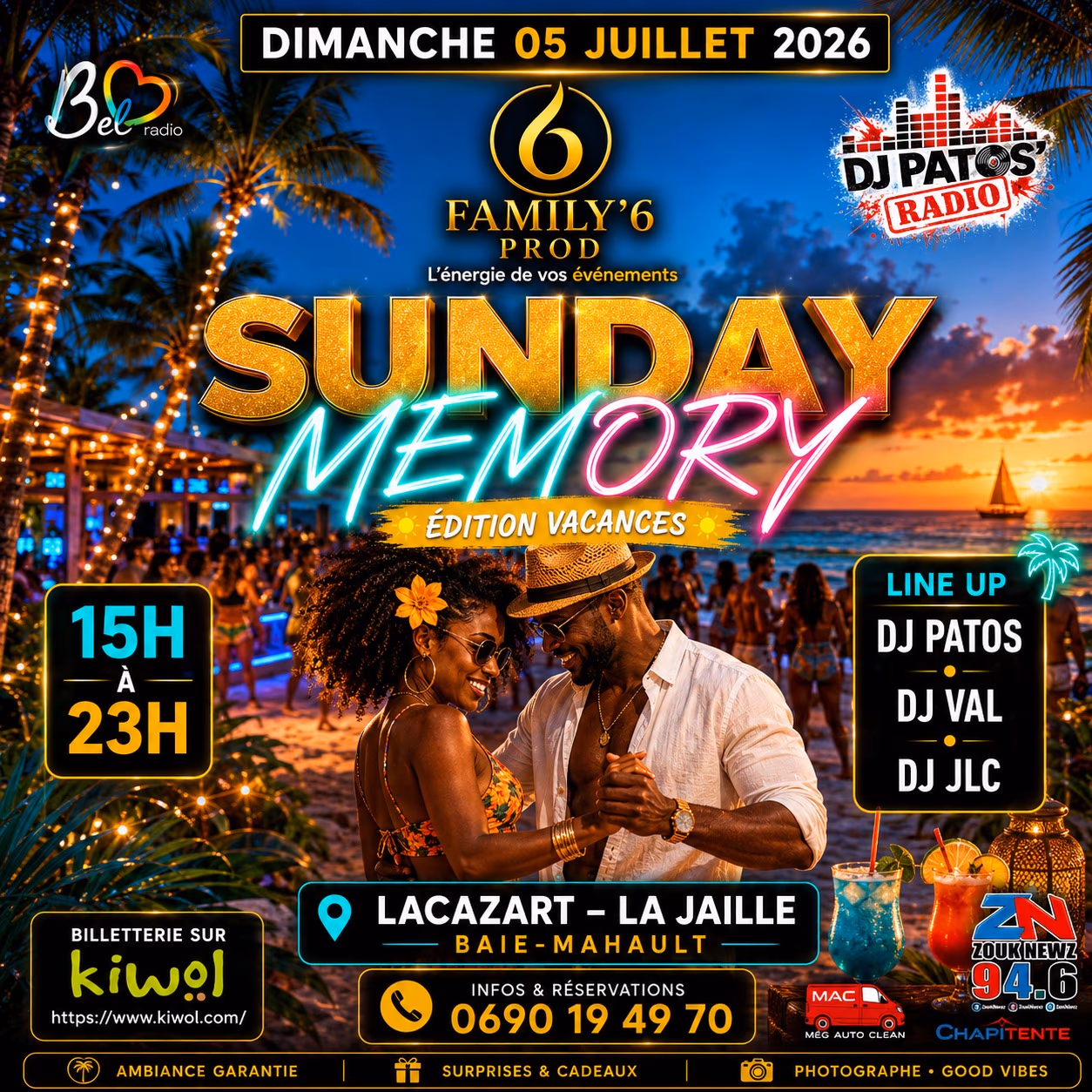 SUNDAY MEMORY 2 AOUT - 2 août 2026 - LACAZ'ART, Baie-Mahault