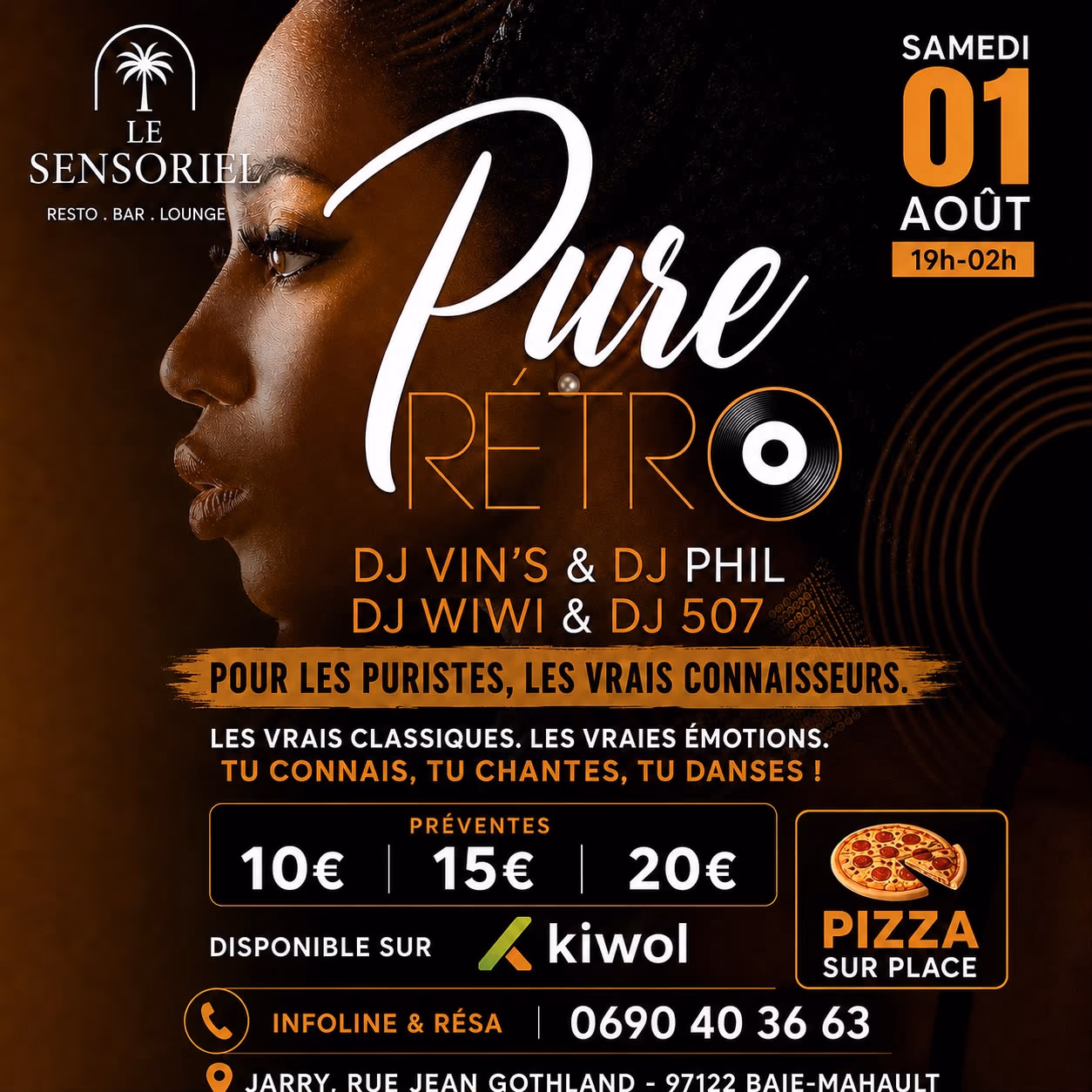 PURE RÉTRO - 1 août 2026 - LE SENSORIEL, Baie-Mahault