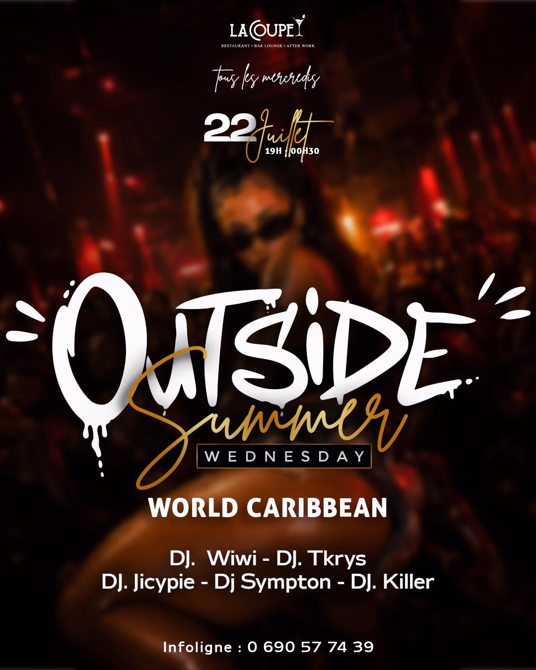 OUTSIDE SUMMER ED 4 WORLD CARIBBEAN - 22 juillet 2026 - LA COUPE BAR LOUANGE, Baie-Mahault