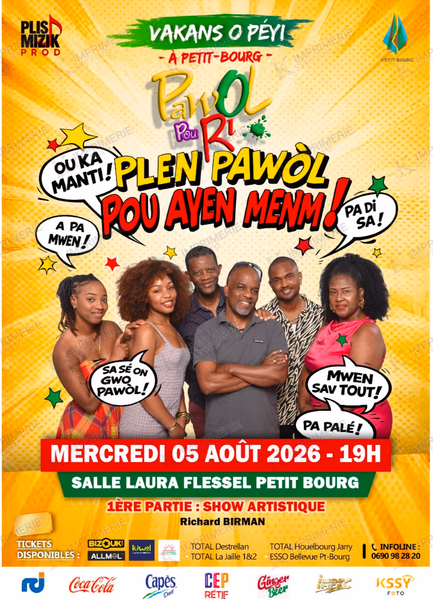 PLEN PAWOL POU AYEN MENM - 5 août 2026 - SALLE LAURA FLESSEL, Petit-Bourg