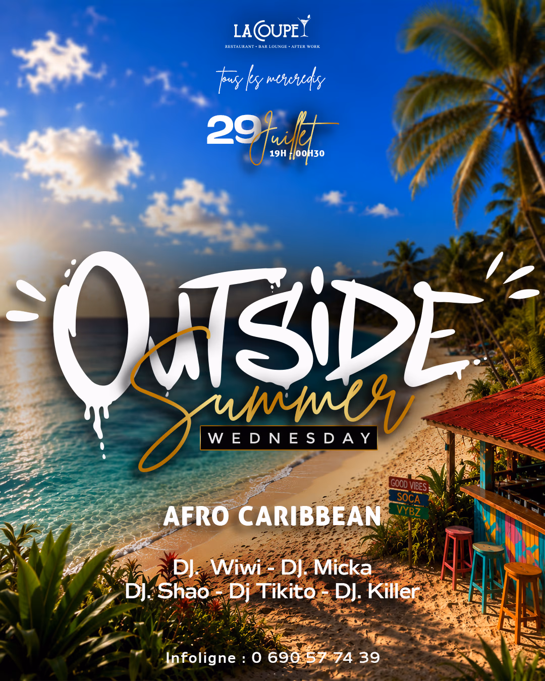 OUTSIDE Summer wednesday #5 - 29 juillet 2026 - LA COUPE, Baie-Mahault