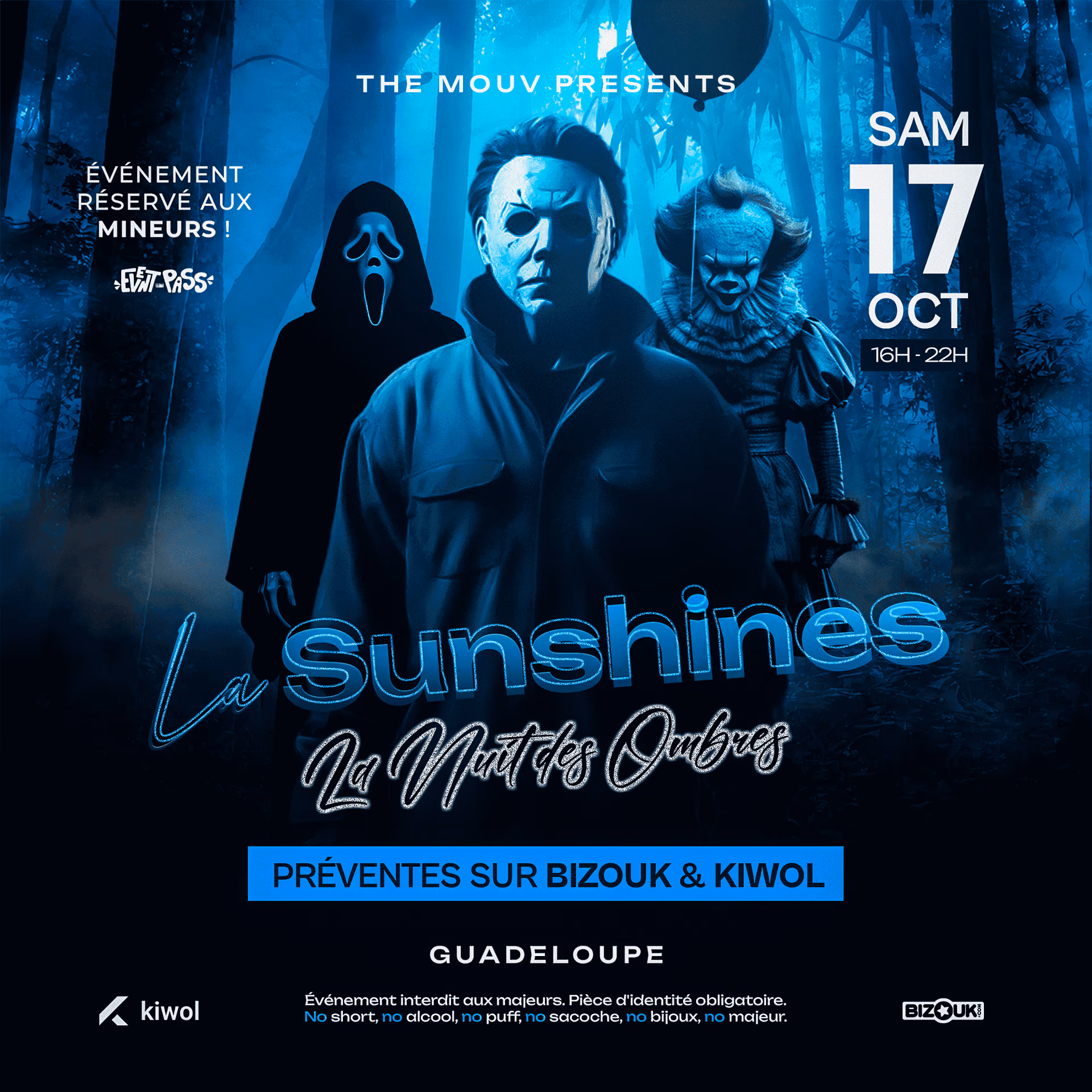La Sunshines - La Nuit des Ombres - 17 octobre 2026 - SUN'LAND, Guadeloupe