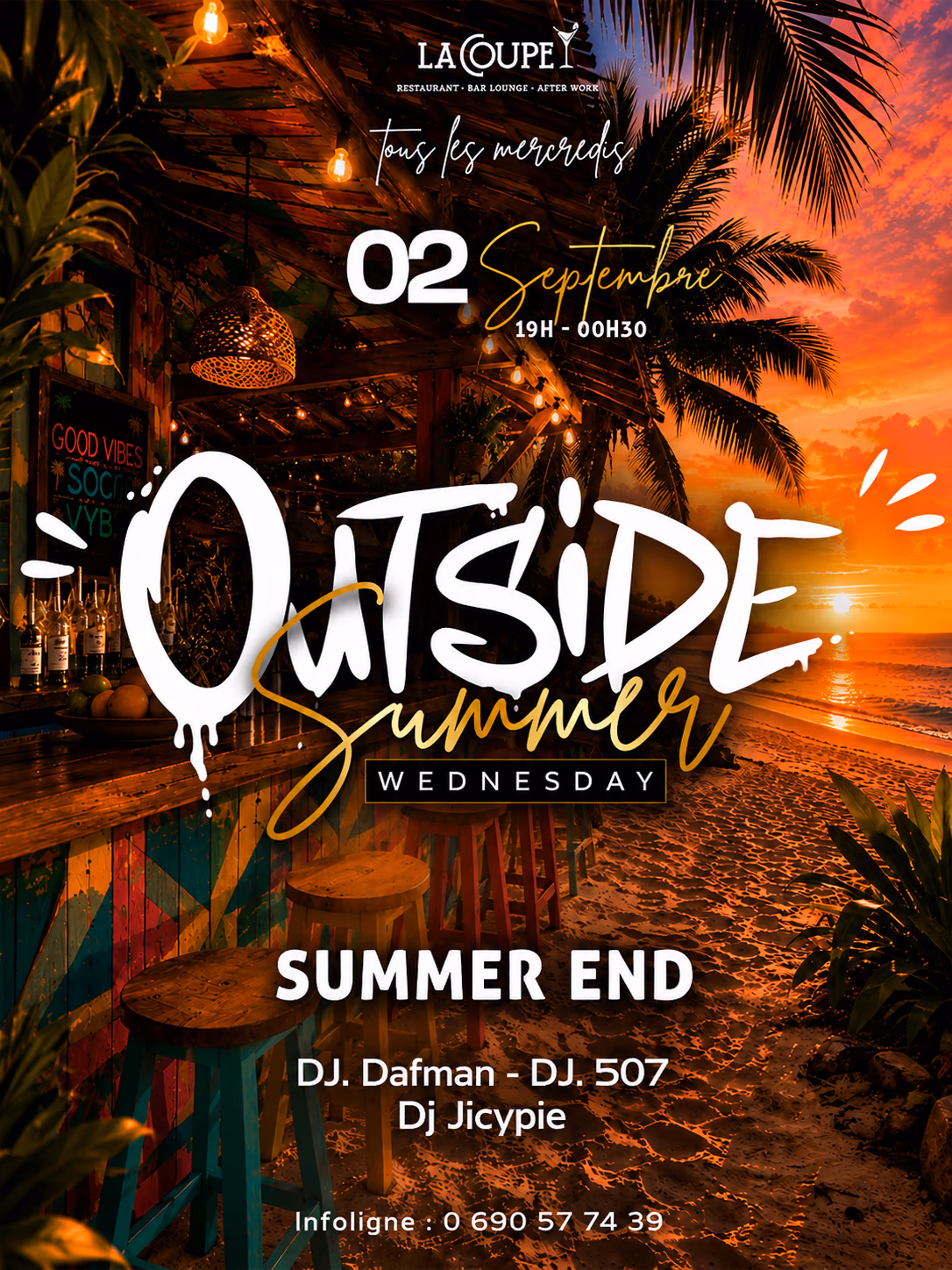 OUTSIDE SUMMER END - 2 septembre 2026 - LA COUPE, Baie-Mahault