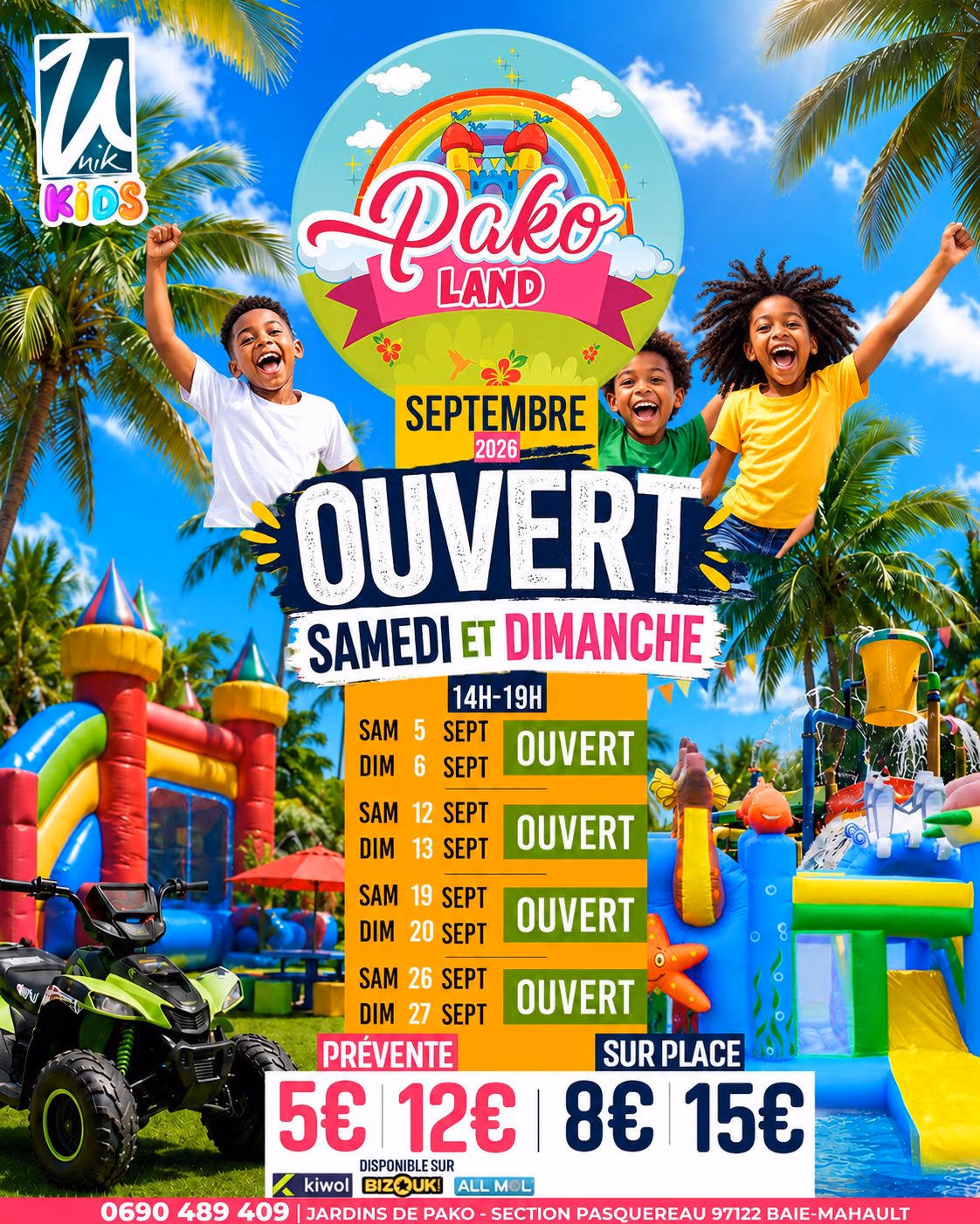 PAKO LAND - SAMEDI 19 SEPTEMBRE 2026 - 19 septembre 2026 - Jardins de Pako, Baie-Mahault