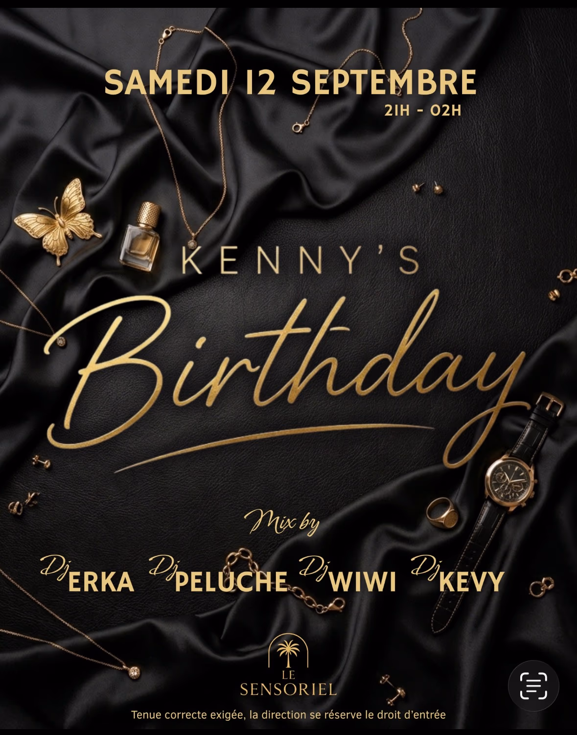 KENNY’S BIRTHDAY - 12 septembre 2026 - LE SENSORIEL, Baie-Mahault