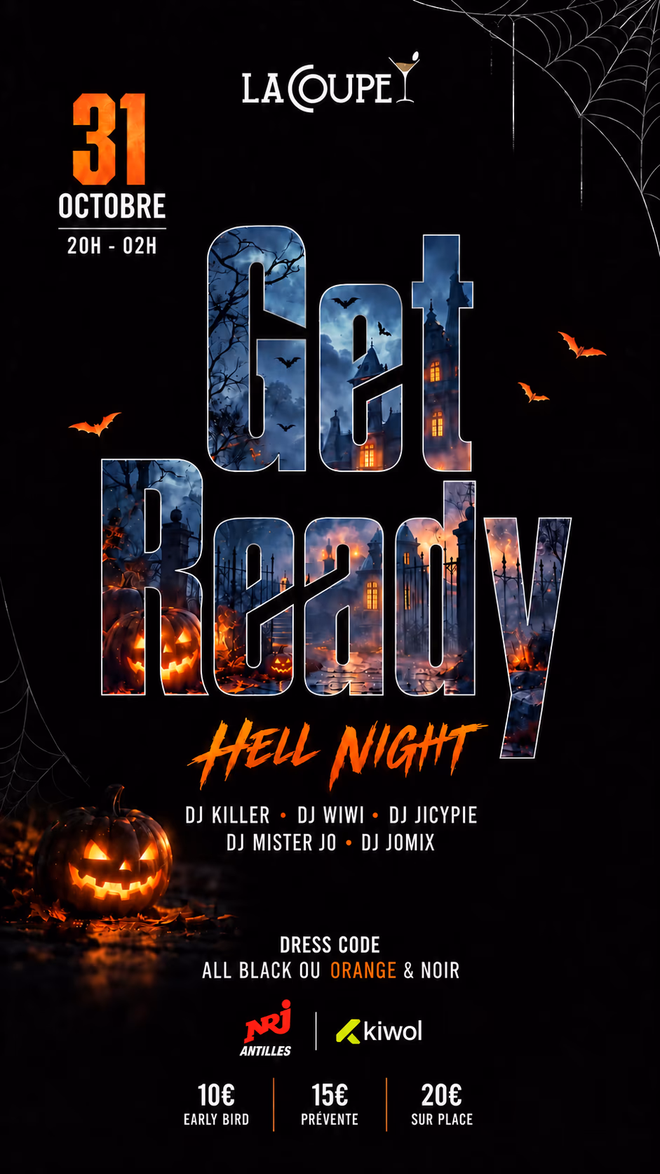 GET READY HELL NIGHT - 31 octobre 2026 - LA COUPE, Baie-Mahault