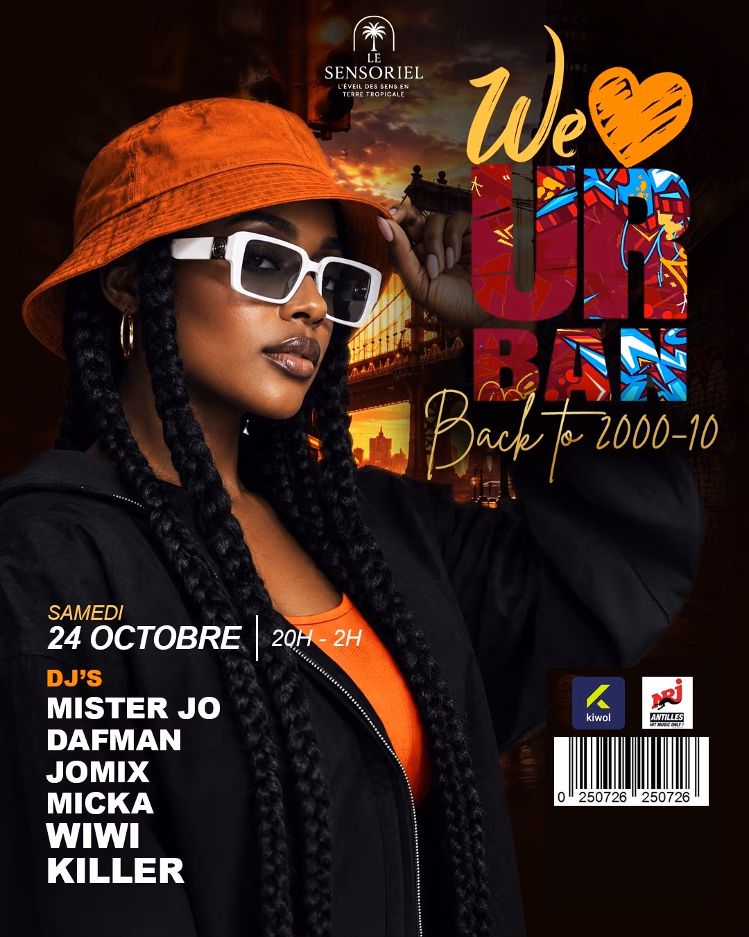 WE LOVE URBAN EXPERIENCE - 24 octobre 2026 - LE SENSORIEL, Baie-Mahault