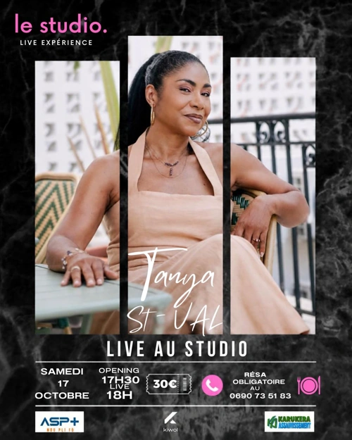 TANYA ST VAL QUINTET LIVE AU STUDIO - 17 octobre 2026 - LE STUDIO, Sainte-Anne