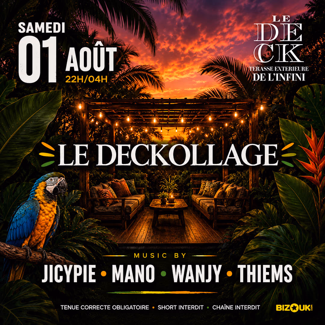 Le Deckollage - 01 Août - 1 août 2026 - Le Gosier, Le Gosier