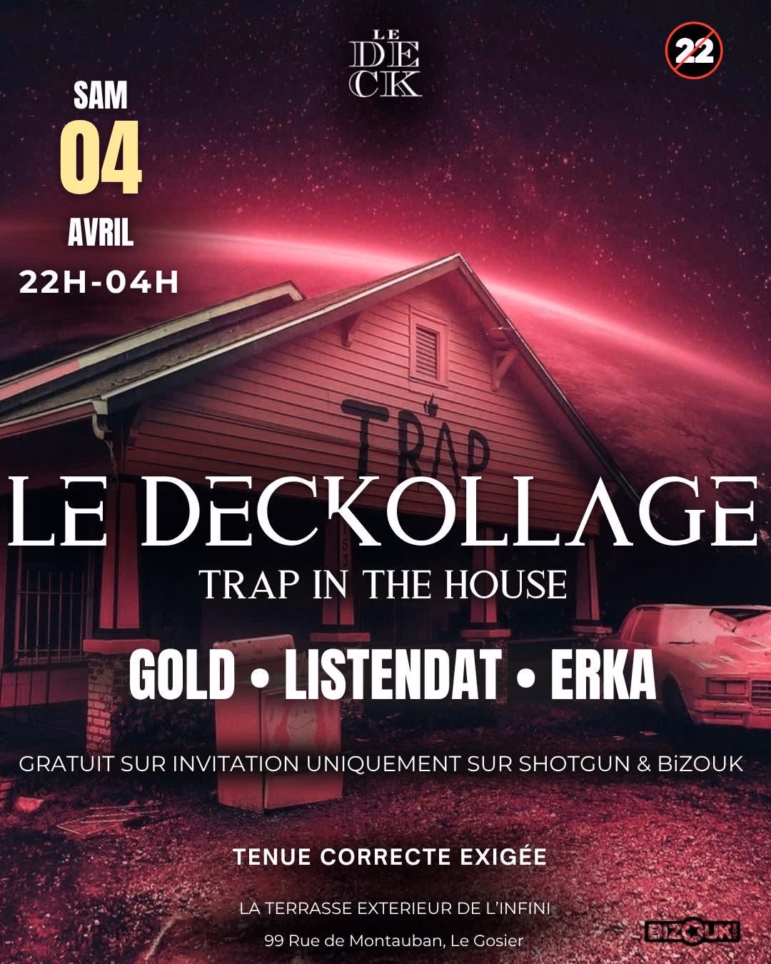 Le Deckollage - Sam 04 Avril - 4 avril 2026 - Le Gosier, Le Gosier