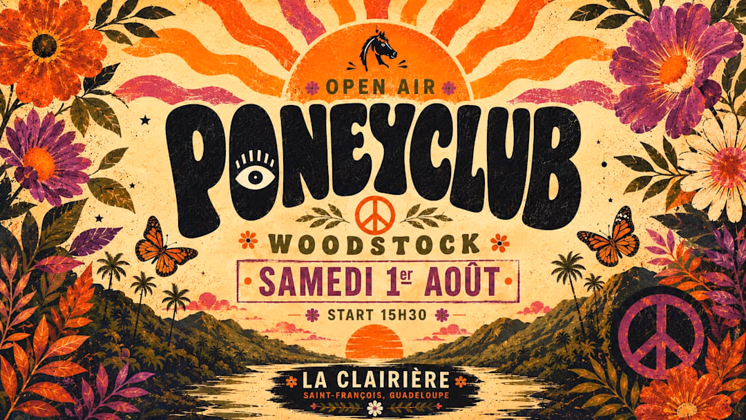 Poneyclub - Open Air Woodstock @Laclairiere - 1 août 2026 - Saint-François, Saint-François